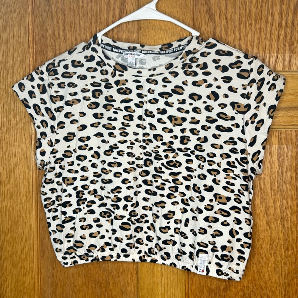 Tommy Hilfiger Sport leopard print top, Large